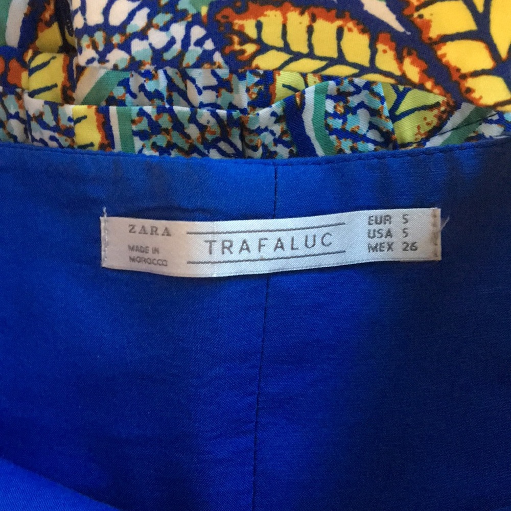 Zara Trafaluc NWT African print skirt crop top S - Picture 6 of 7